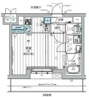 メインステージ板橋蓮根II【4階】の間取り