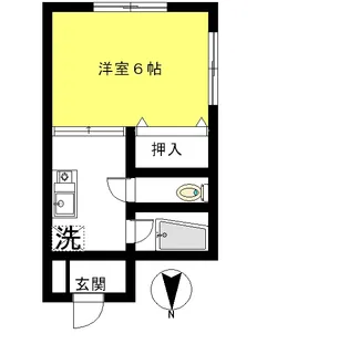 ハイム大島【1階】の間取り