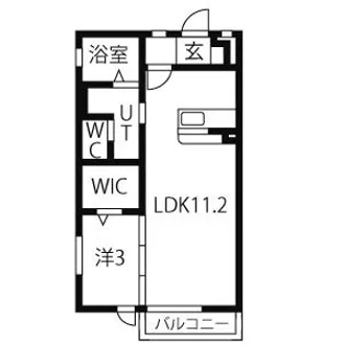 ゼフィール小人町【2階】の間取り