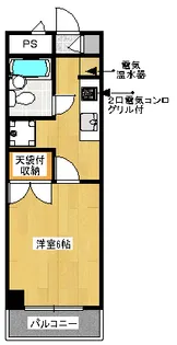 マンション堀辺【2階】の間取り