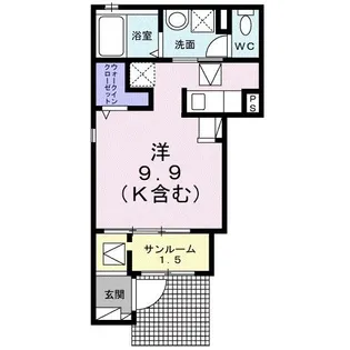 リリィ【1階】の間取り