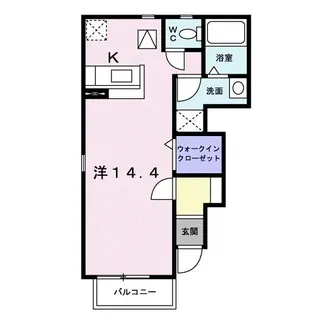 リバーサイドII【1階】の間取り