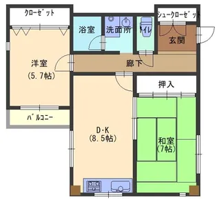 io本山【3階】の間取り