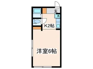 シティハイム並木C棟-2【1階】の間取り