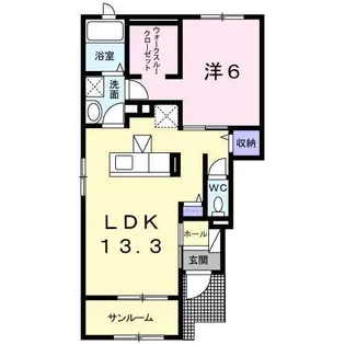 ブライト・ヒルズ A棟【1階】の間取り