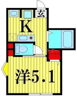 MELDIA梅島X【2階】の間取り