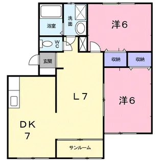ぷちとまとD 101号室【1階】の間取り