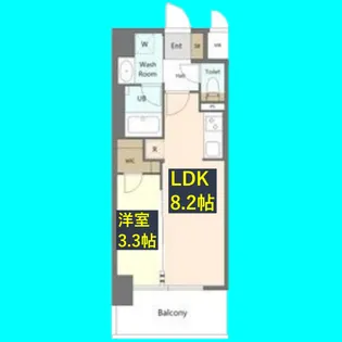 S-RESIDENCE烏森aureate(オリート)【2階】の間取り
