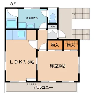 コスモスハウス【3階】の間取り