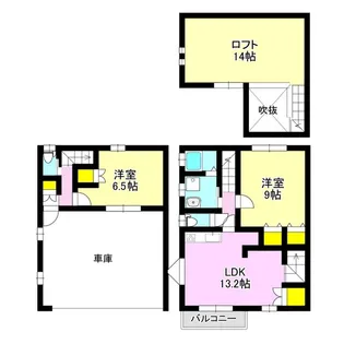 エバーグリーン【1階】の間取り