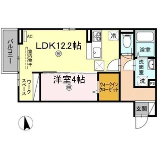 リバーフィールド【1階】の間取り