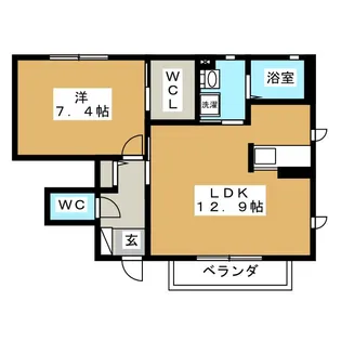Arcadia I【1階】の間取り
