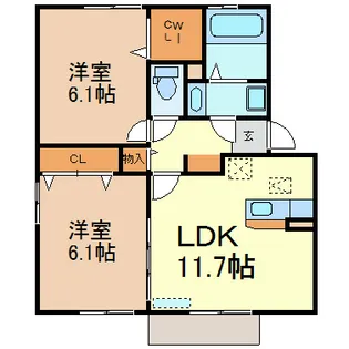 エボルシオン【2階】の間取り