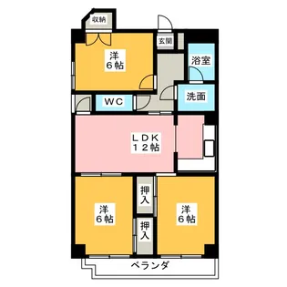 パーク・アベニュー【7階】の間取り