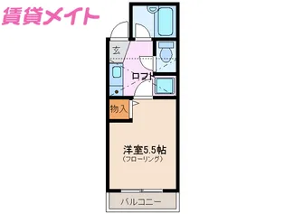 ドエル小古曽【2階】の間取り