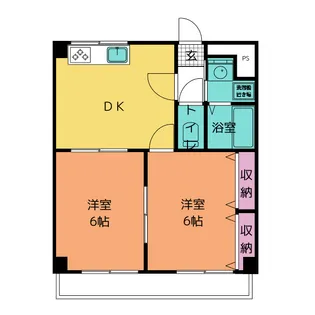 山伝マンション【2階】の間取り