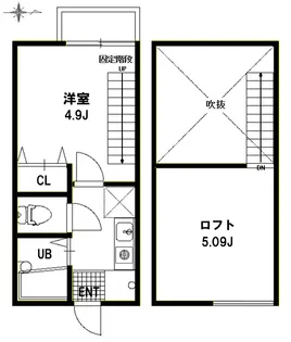 カーサベルデ中野【2階】の間取り