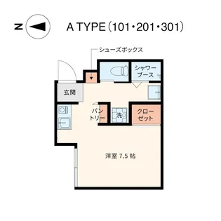 MAISON PETIT RENARD【3階】の間取り