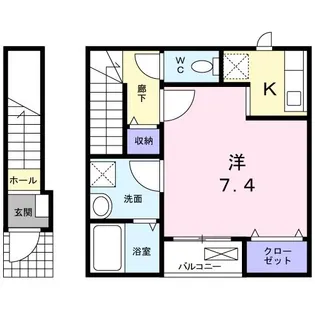 クラール常盤台【2階】の間取り