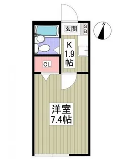ヒルトップハイツ【2階】の間取り