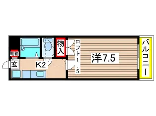Kーハウス参番館【1階】の間取り