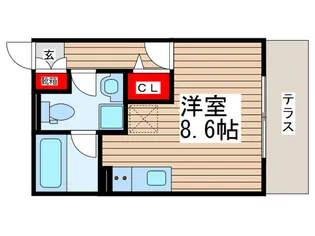 エミネンス船橋II【1階】の間取り