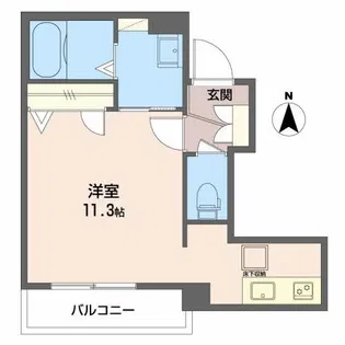 シャーメゾン華陽【1階】の間取り