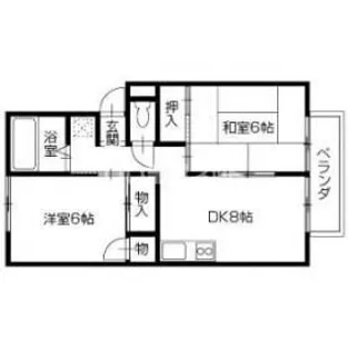 コーポ タニグチ【2階】の間取り