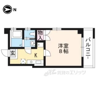 パークレジデンス下鴨【5階】の間取り