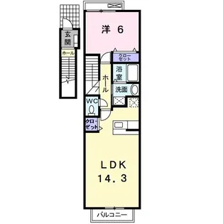 シェスタ【2階】の間取り
