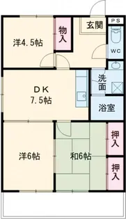 きくやハイツI【3階】の間取り