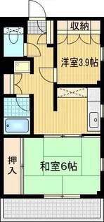 落合ROKUビル【2階】の間取り