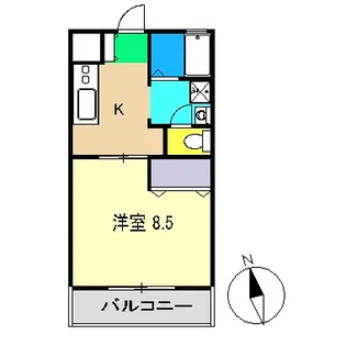 コーポ麦笛【2階】の間取り
