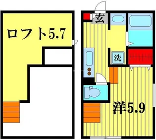 RIZEST アーク【2階】の間取り
