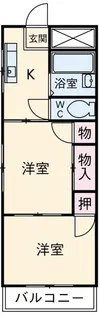 ハイム藤原【2階】の間取り