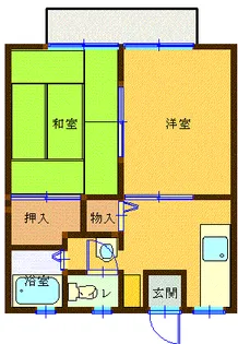 大竹ハイツ【2階】の間取り