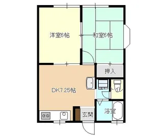 コーポ田口【1階】の間取り