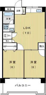 粕谷コーポ【2階】の間取り