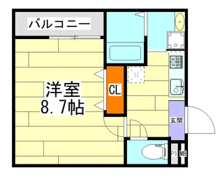 フジパレス太子橋III番館【2階】の間取り