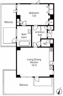 ビラ・フレスカ【5階】の間取り