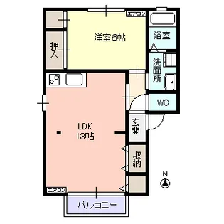 ディアス プリムローズ【1階】の間取り