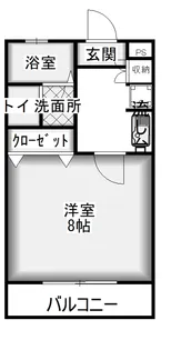 Kハイツ【1階】の間取り