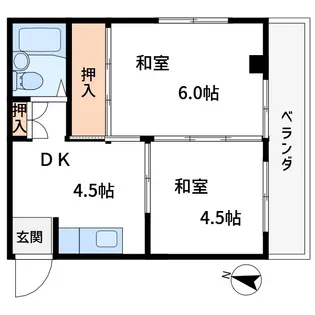 みまさかビル【3階】の間取り