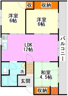 ステージさんよう1【3階】の間取り