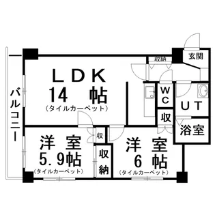 ハイムパピルス【3階】の間取り