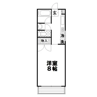 アウトゥンノ九品寺【2階】の間取り