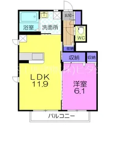 コートグローリー【1階】の間取り