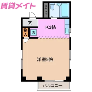 コーポ北斗【2階】の間取り