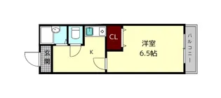ミユキシティマンション2【6階】の間取り