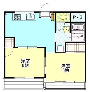 エクセル若葉【1階】の間取り